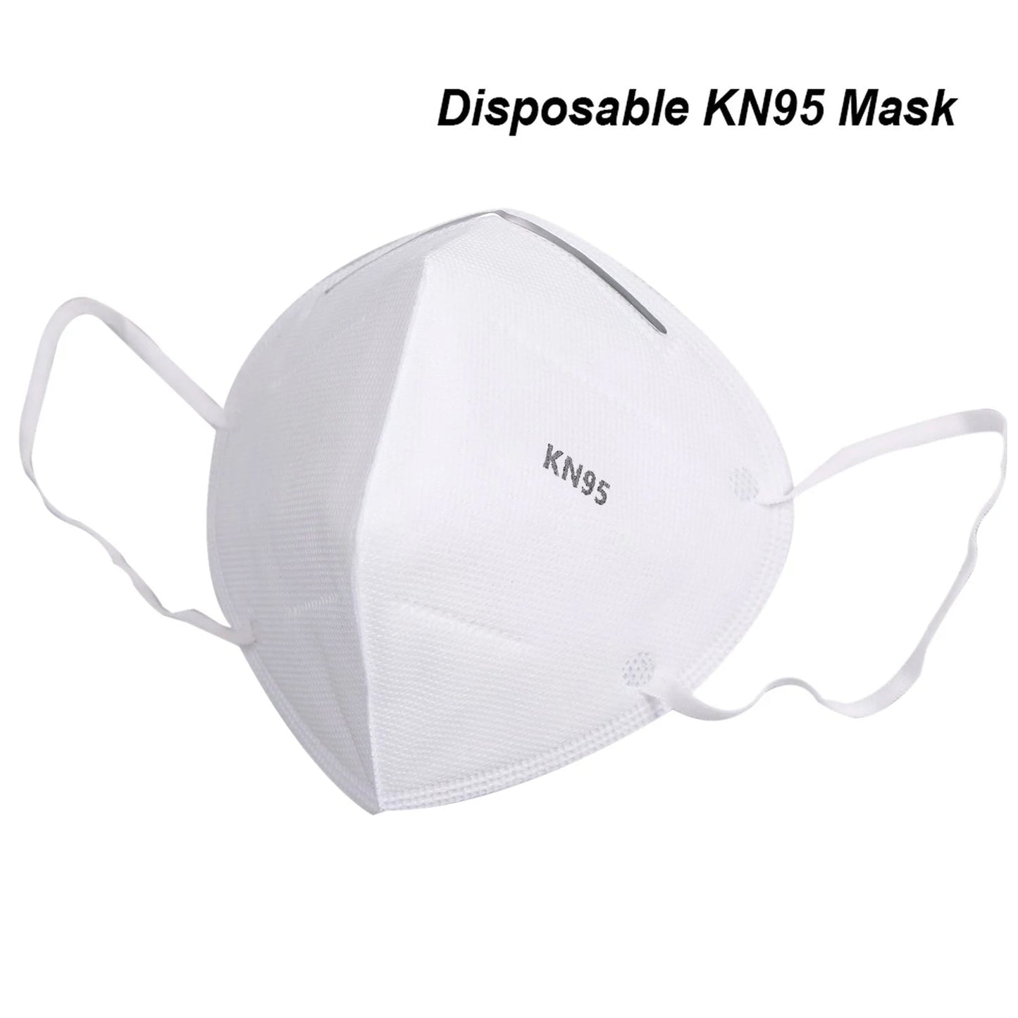 Set of 10 Wukusy N95 anti-pollution virus face masks, health care masks with adjustable ear loops and breathable material.