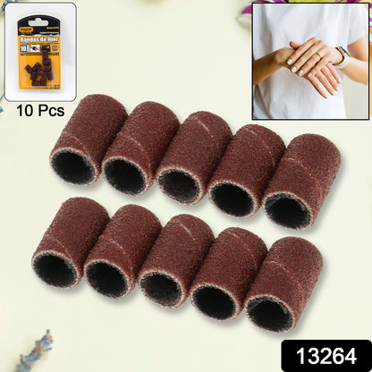 Wukusy nail drill sanding band replacement bits set for pedicure tools, 10 pieces, health care manicure and pedicure accessory