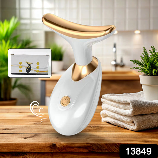 Wukusy neck face massager and wrinkle removal tool for firming skin and reducing neck wrinkles, shown in black.
