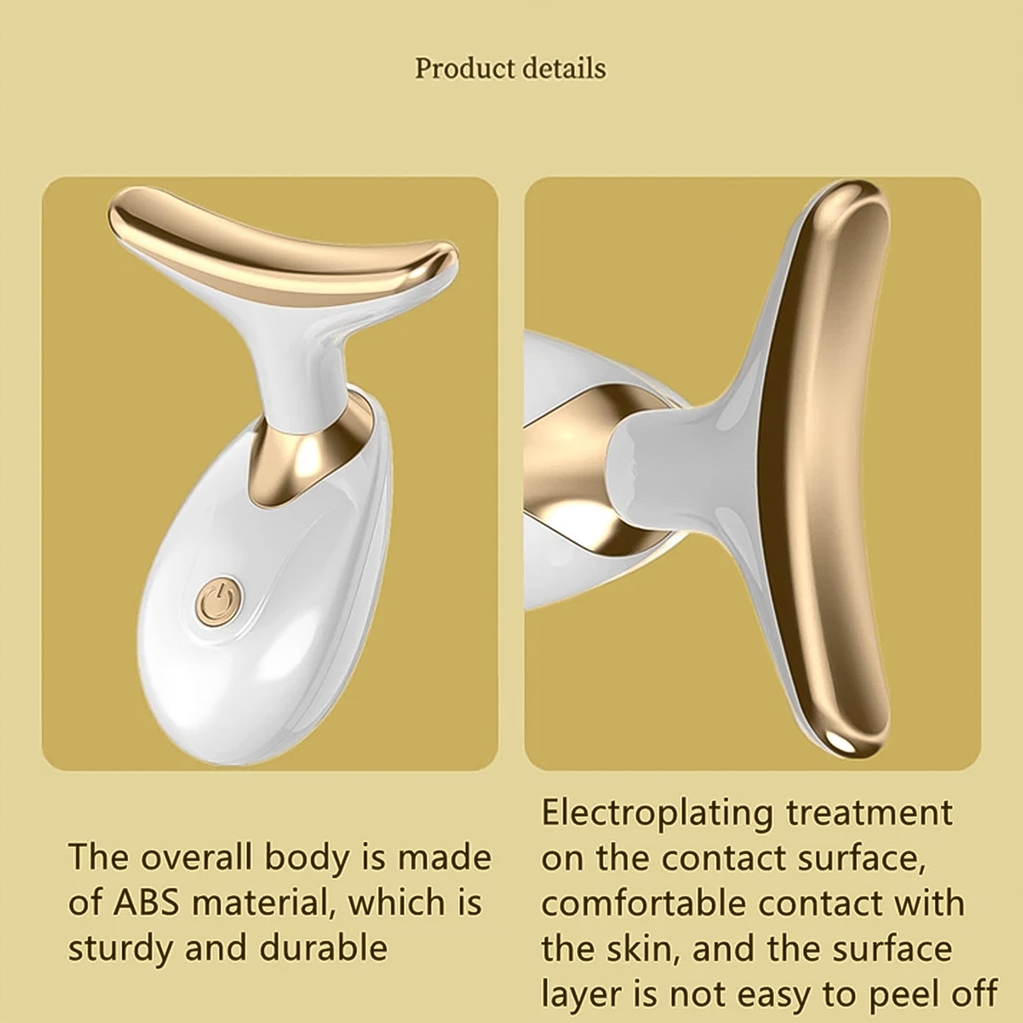 Wukusy neck face massager and wrinkle removal tool for firming and reducing neck and facial wrinkles, 1 piece.