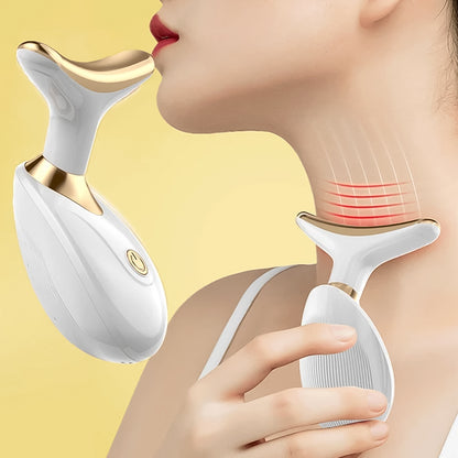 Wukusy neck face massager for firming and wrinkle removal, showing a handheld device for neck and facial skin care.