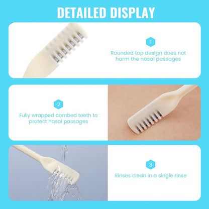 Wukusy nose hair removal trimmer and razor kit with 3 blades for safe, effective nose and facial hair grooming.