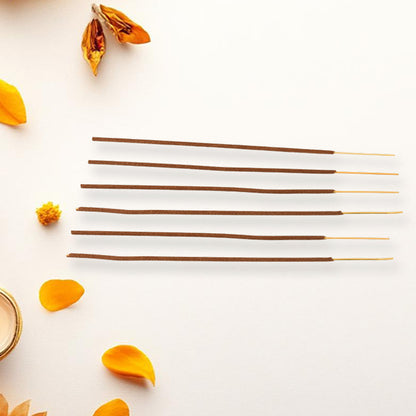 Wukusy Orchid Flavour Incense Sticks Agarbatti in 90g packet with matchsticks for health care and aromatic relaxation.