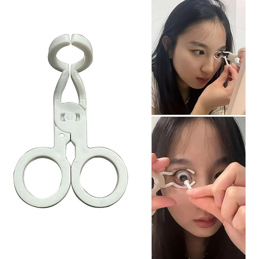 Wukusy plastic ergonomic contact lenses inserter and remover tool for women, designed for easy eye care handling.