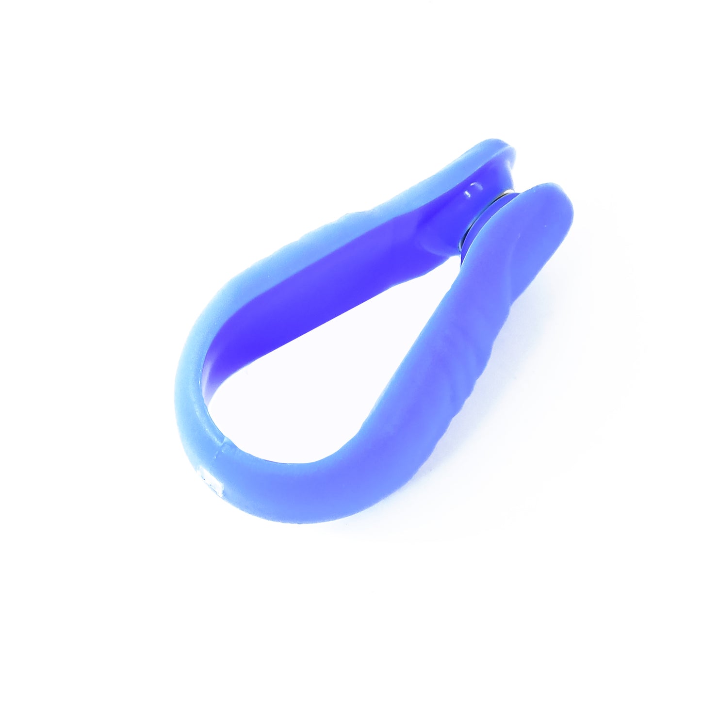 Plastic magnetic acupressure clip by Wukusy, showing a small, handheld health care device with magnetic tips for acupressure therapy.
