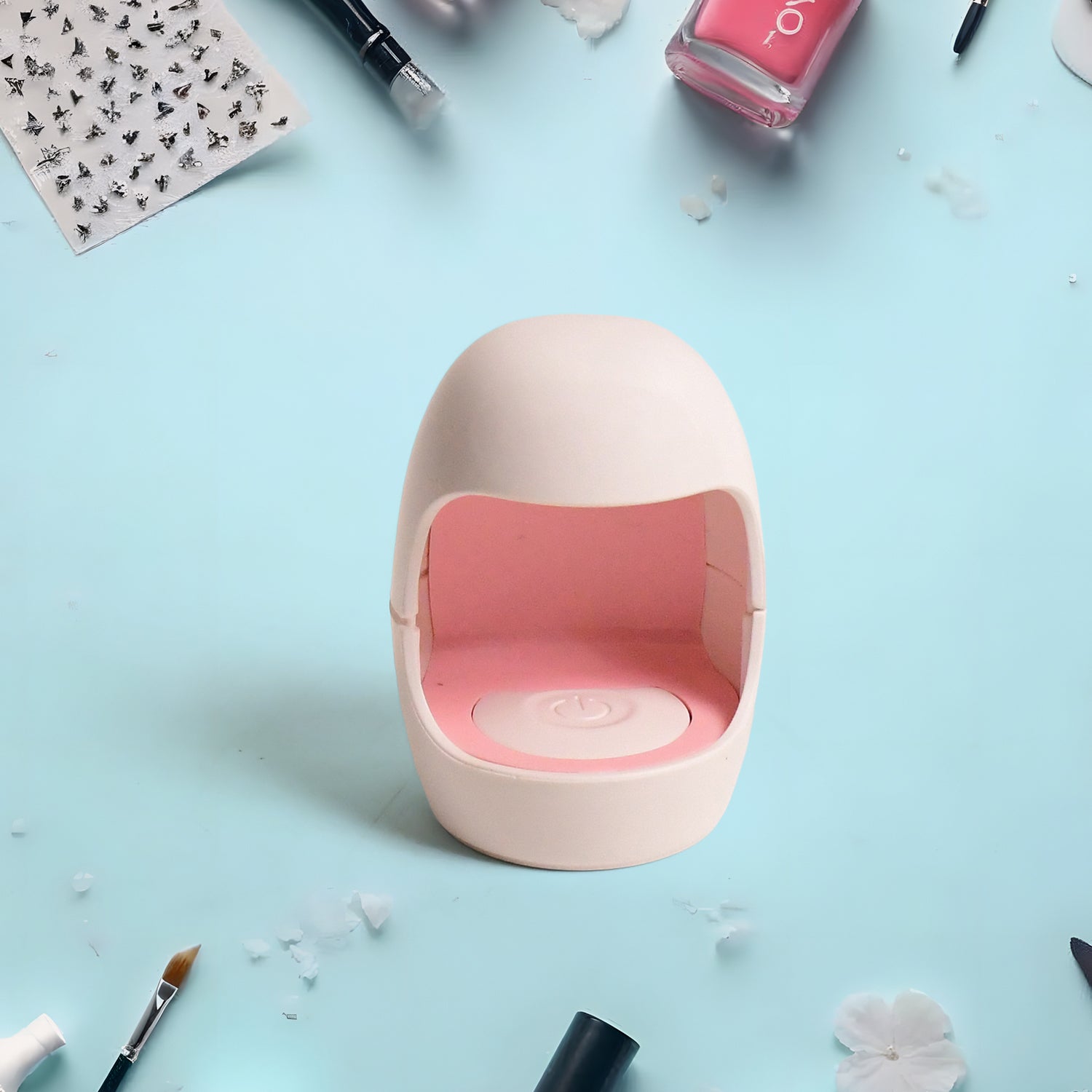 Wukusy plug-in LED nail dryer for quick, efficient curing of gel nails, compact design ideal for home or salon use