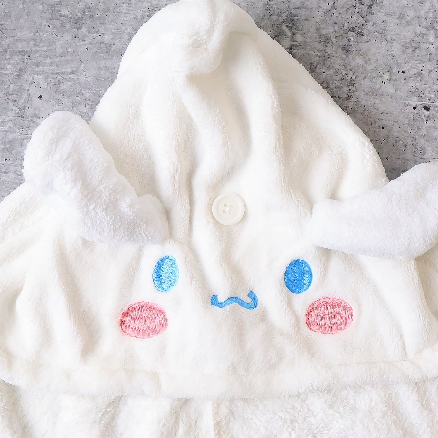 Wukusy premium soft microfiber hair drying towel wrap with button, gentle and absorbent for quick hair drying.