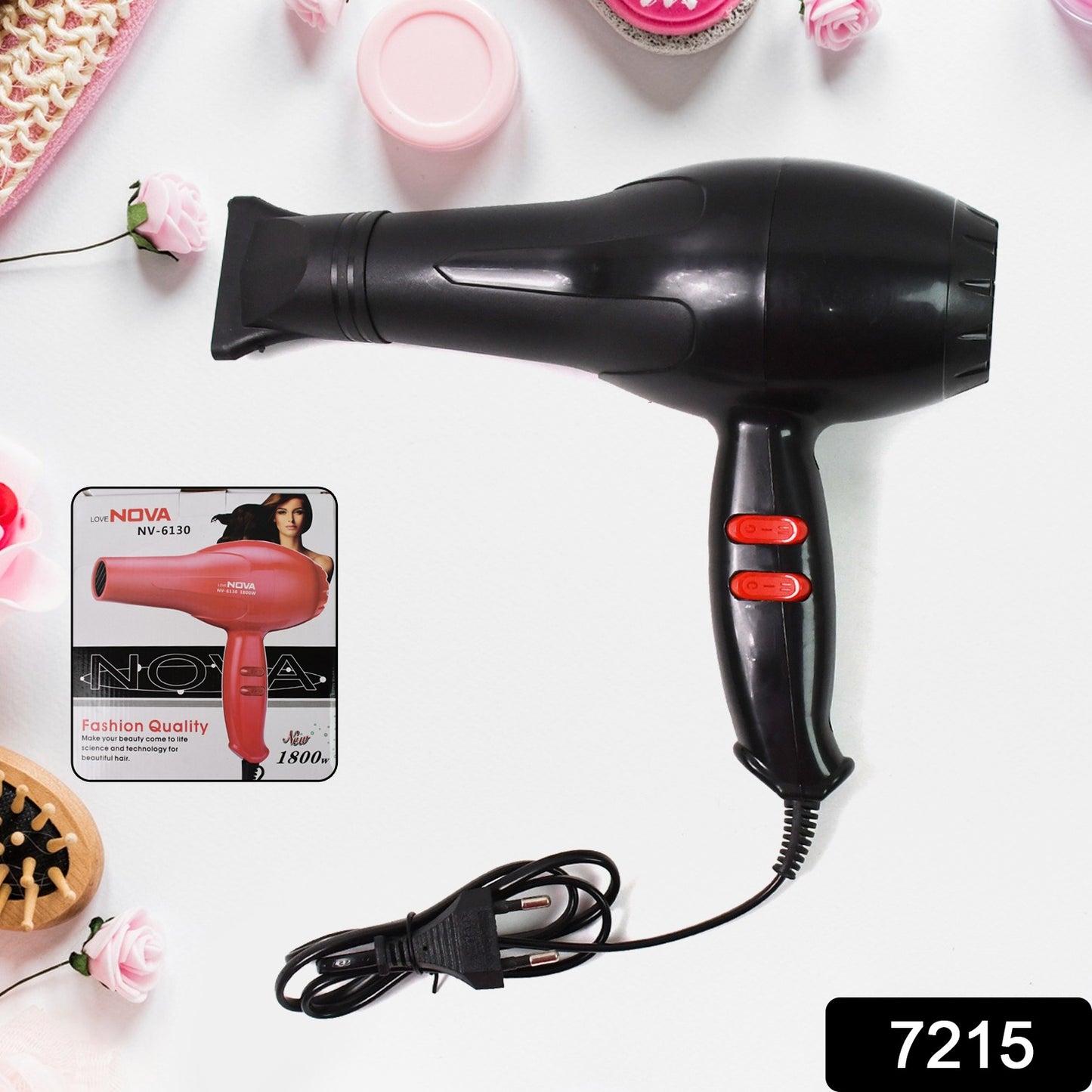 Wukusy professional multi-purpose hair dryer salon style, 1800 watts, with ergonomic handle and multiple heat and speed settings.