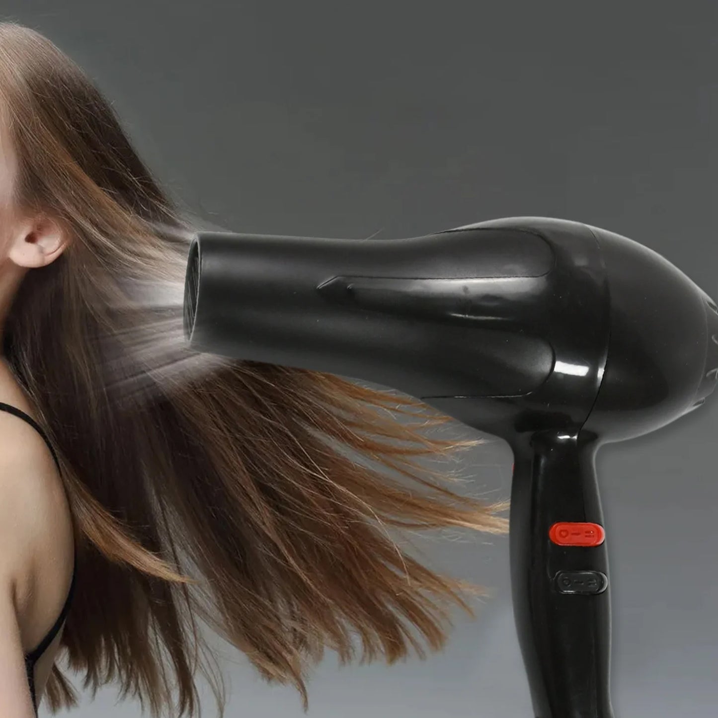 Wukusy professional multi-purpose hair dryer salon, 1800 watts, with ergonomic handle and multiple heat settings for versatile styling.