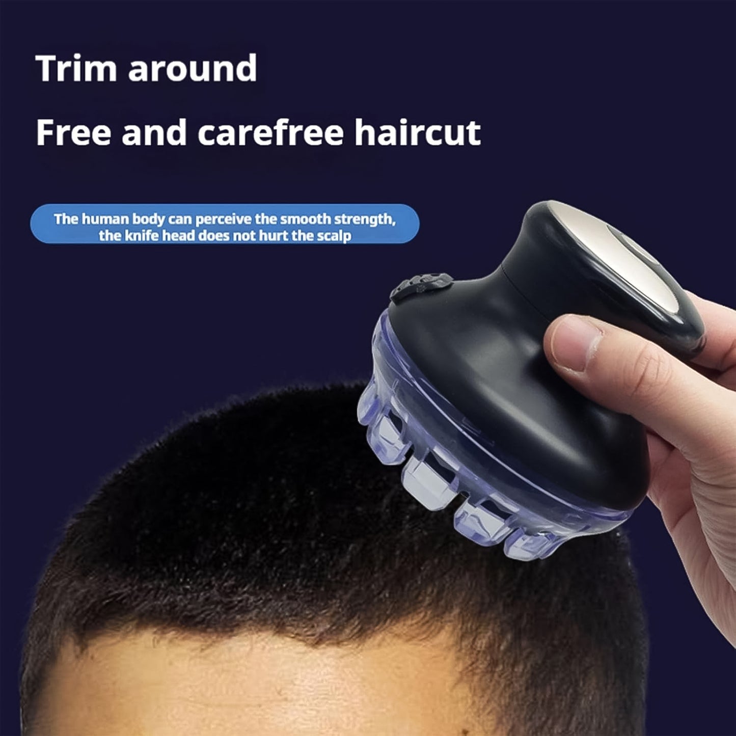 Wukusy rechargeable electric hair cutting machine for easy home hair trimming, shown with adjustable blades and ergonomic design.