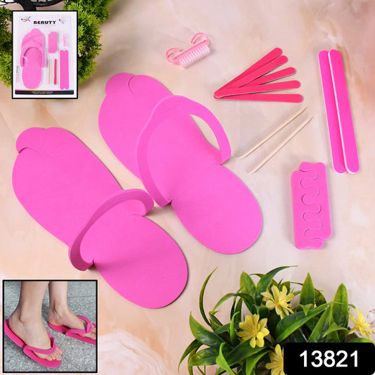 Wukusy 13-piece professional salon pedicure kit with health care pedicure tools, including clippers, files, and cuticle pushers.