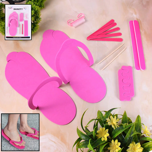 Wukusy professional salon pedicure kit with 13 health care pedicure tools arranged on a tray.