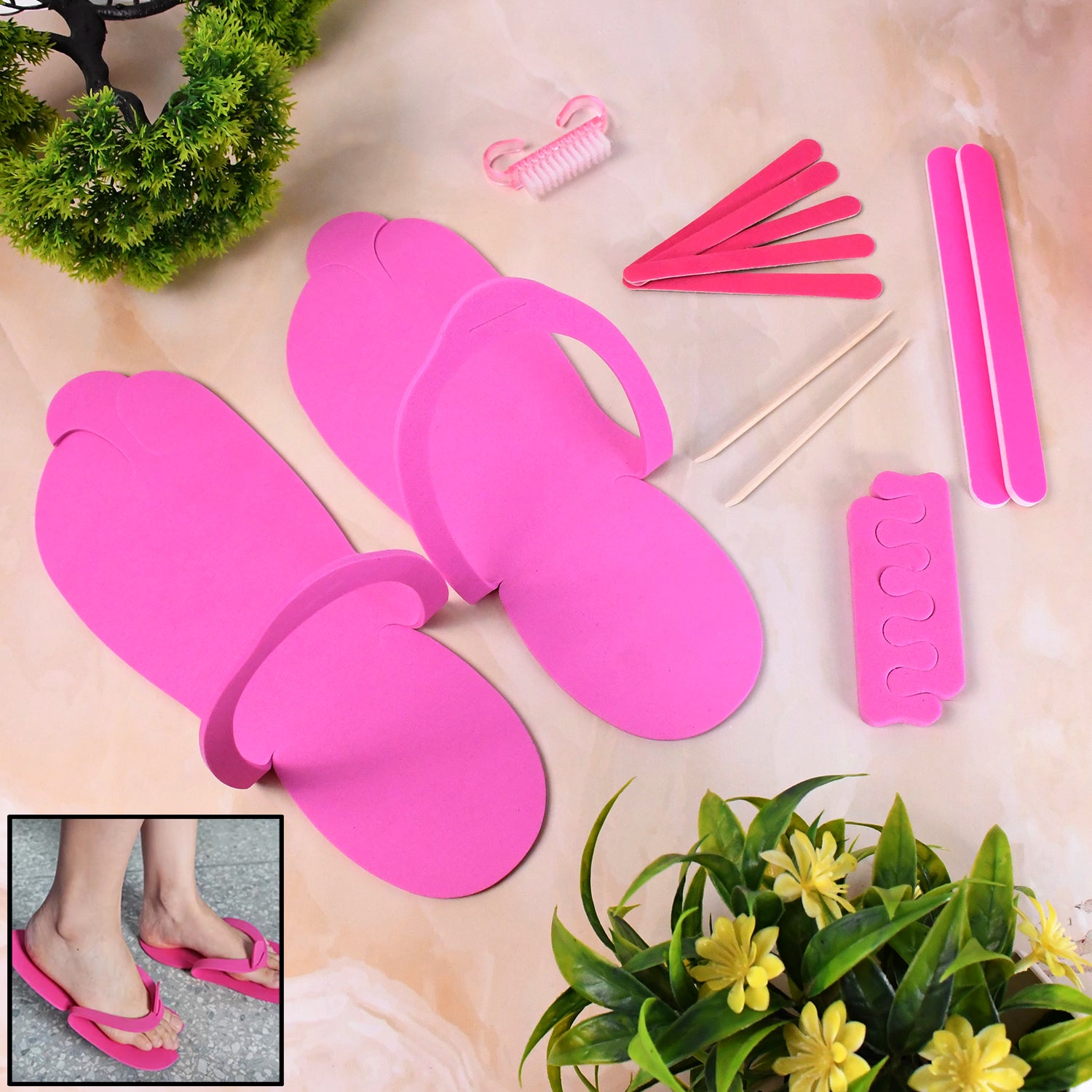 Wukusy professional salon pedicure kit with 13 health care pedicure tools, including clippers, files, and cuticle pushers.