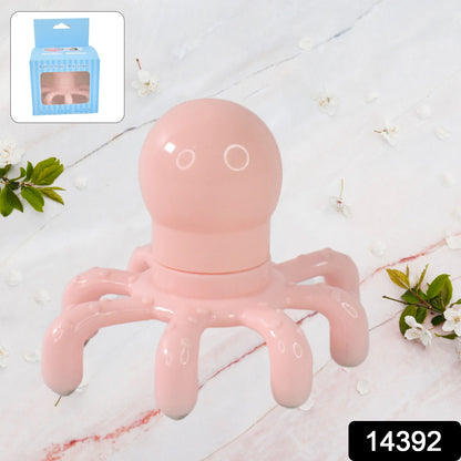 Wukusy scalp relax octopus massager with claw design, ergonomic head and abdomen massager for adults, health care device