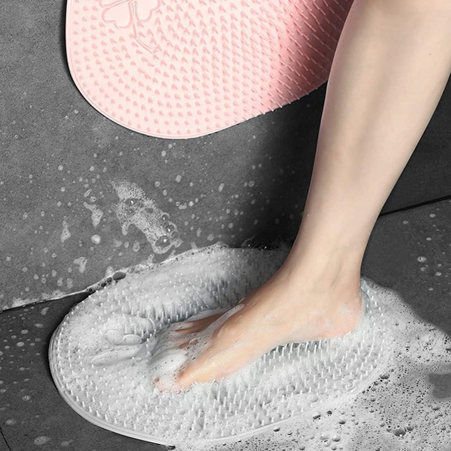 Wukusy silicone bath massage cushion with suction cup, 35x28 cm, designed for relaxing health care bath experience