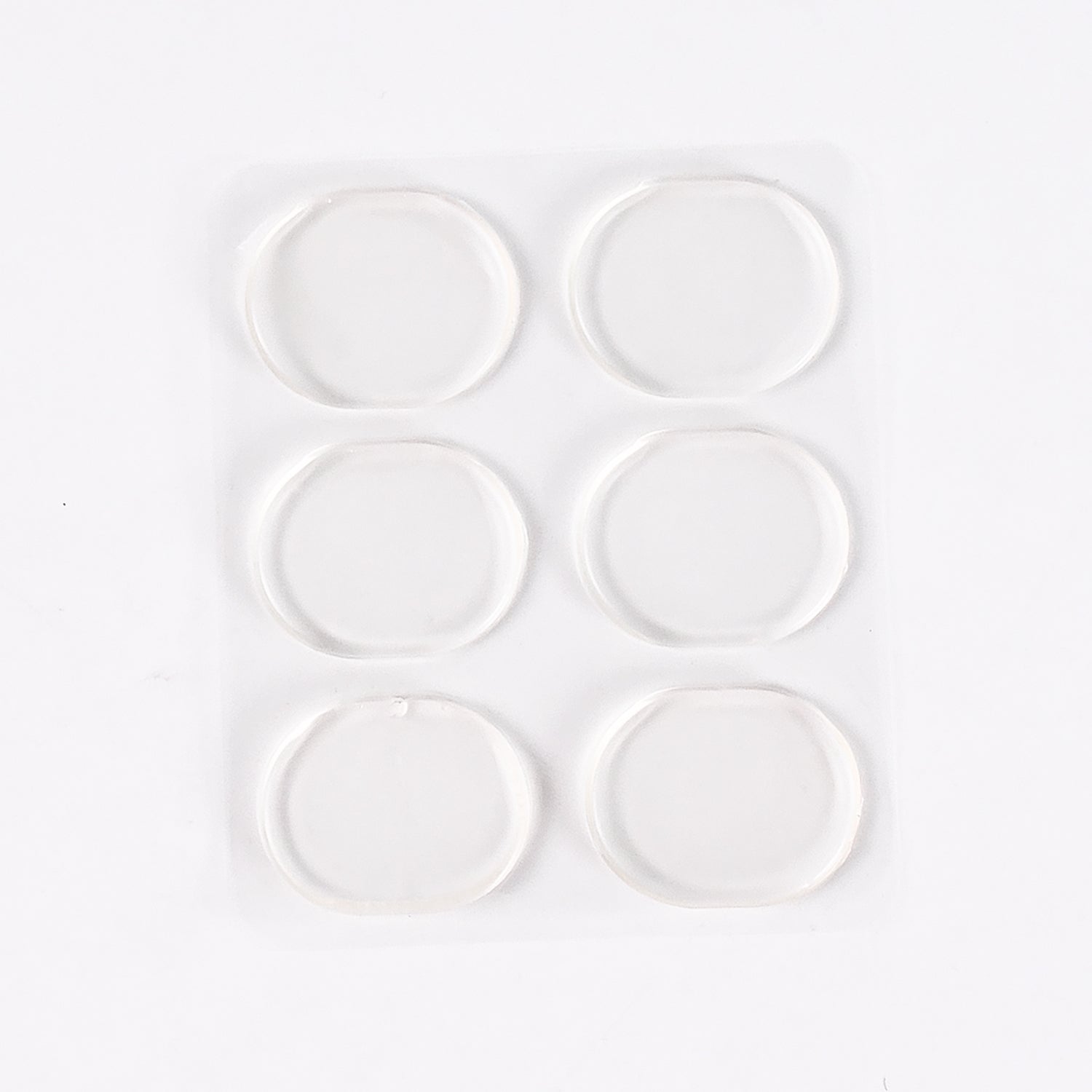 Pair of Wukusy silicone shoe insoles and heel pads for comfort and support, shown in close-up on a plain background.