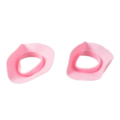 Wukusy silicone wrist bands for face washing, 2-pack in mixed colors, durable health care accessories for skincare routines.