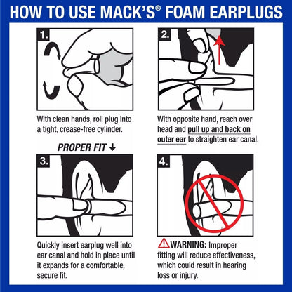 Wukusy soft foam noise-cancelling earplugs in a pack of 4, designed for health care and noise reduction.