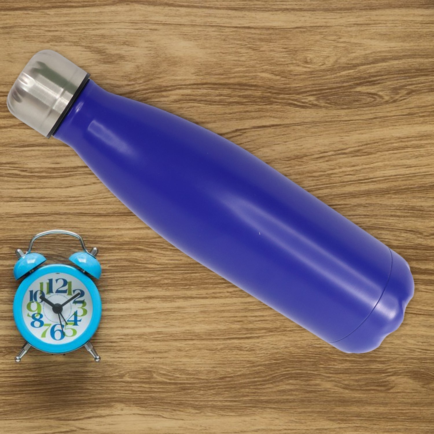 Stainless steel single wall water bottle by Wukusy, 400ml capacity, sleek design for health care and hydration.