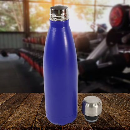 Wukusy stainless steel single wall water bottle, 400ml capacity, ideal for health care and hydration on the go.