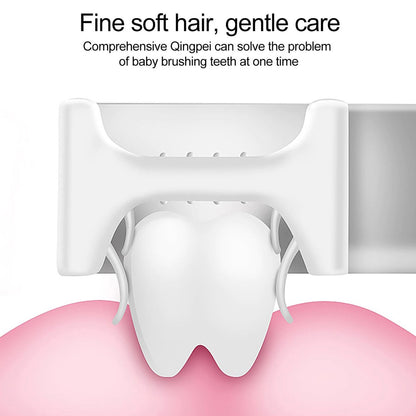 Wukusy Star U-shape silicone manual toothbrush for effective dental cleaning, designed for oral health care.
