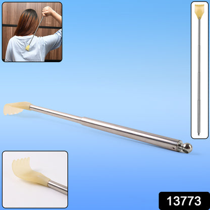 Wukusy telescopic back scratcher with plastic claw for easy reach and relief in health care.