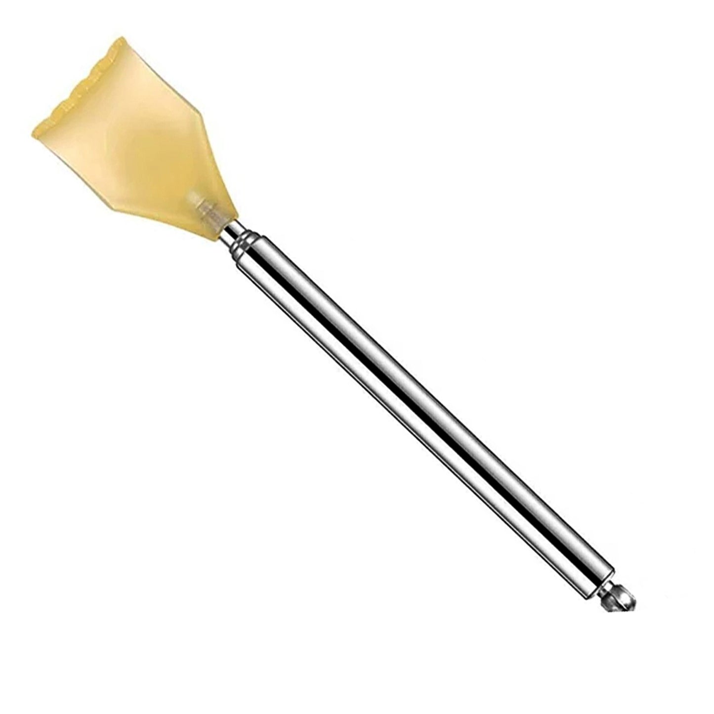 Wukusy telescopic back scratcher with plastic claw, extendable health care tool for relieving itch and skin care.