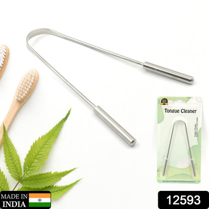 Wukusy steel and copper tongue cleaner for kids and adults, designed to remove bacteria and improve oral hygiene.