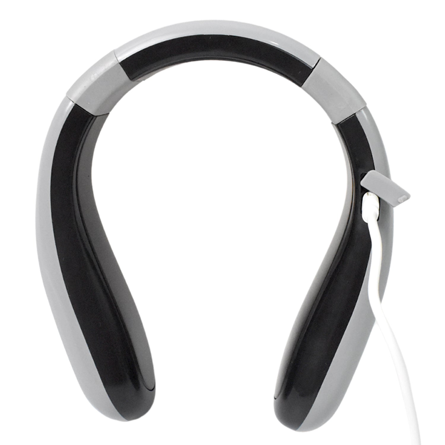 Wukusy USB Type C rechargeable wearable neck heater for health care, shown draped around the neck in a close-up image.