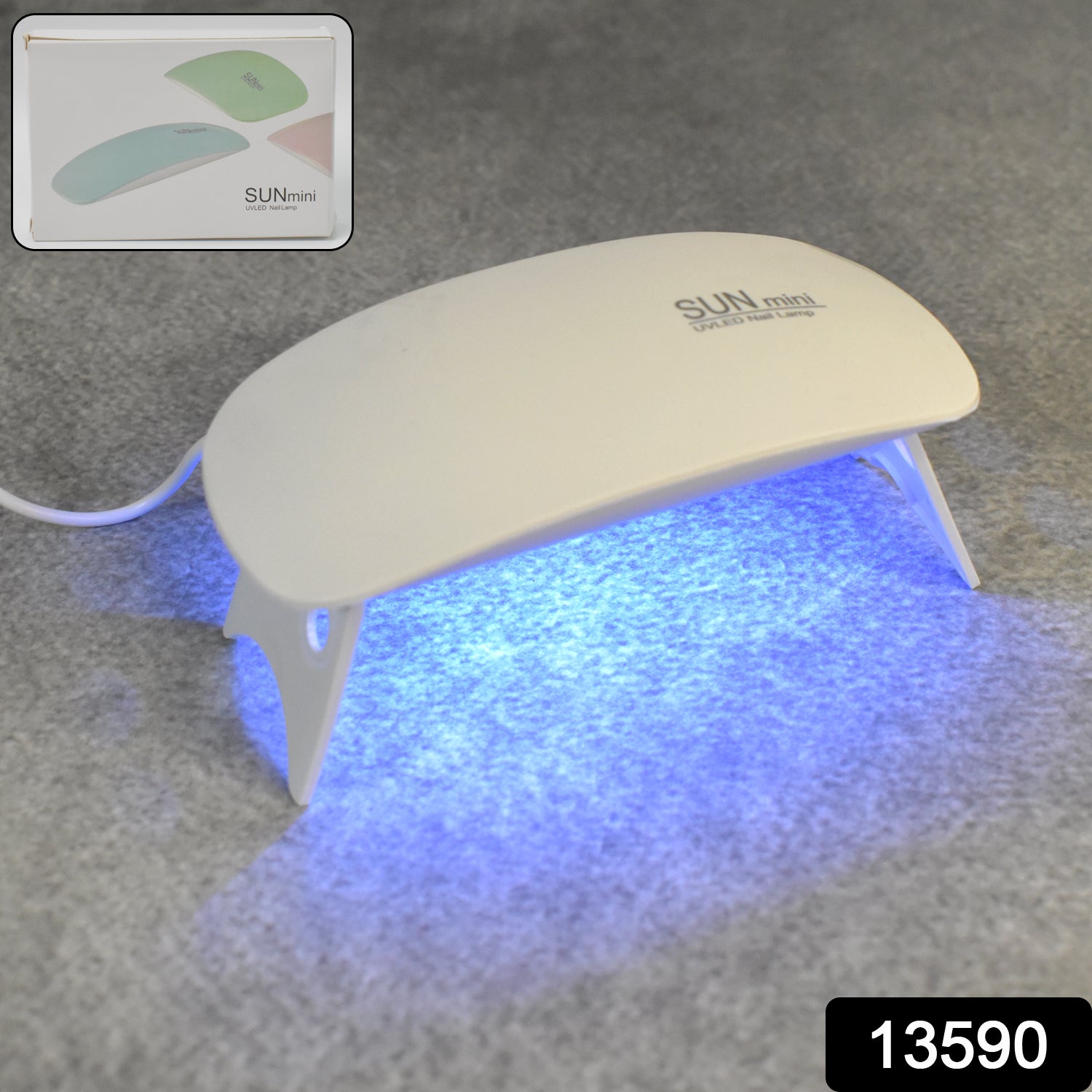 Wukusy UV LED nail dryer lamp, mini portable professional nail curing device for healthy, quick drying of gel nails.