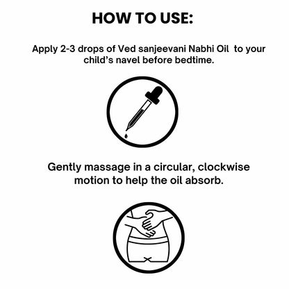 Wukusy Ved Sanjeevani Nabhi Oil for sleep and stress relief, 30ml bottle, health care product with dropper cap.
