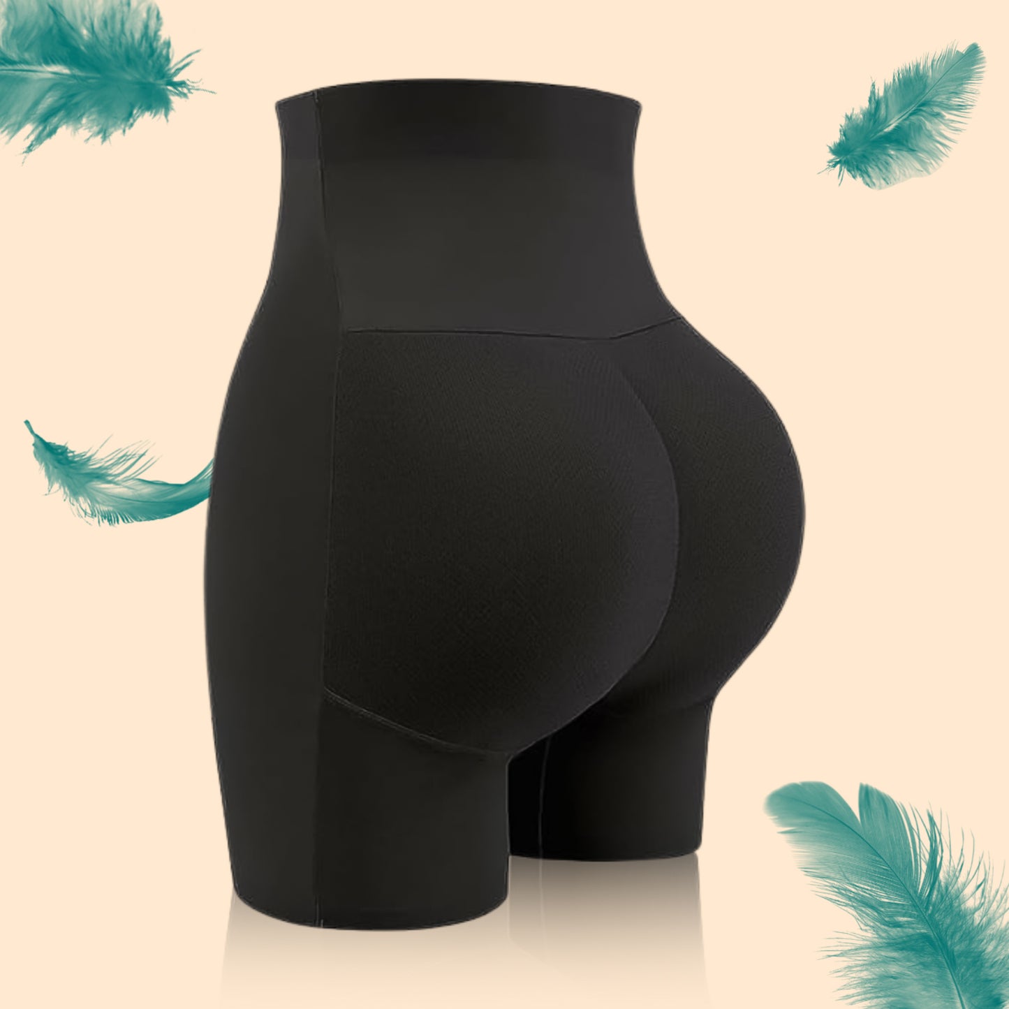 Wukusy women's padded butt lifter underwear with hip pads, body shaper control knickers, large size, for shaping and support.