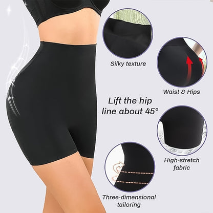 Wukusy women's padded butt lifter underwear with hip pads, body shaper control knickers, large size, designed to enhance curves.