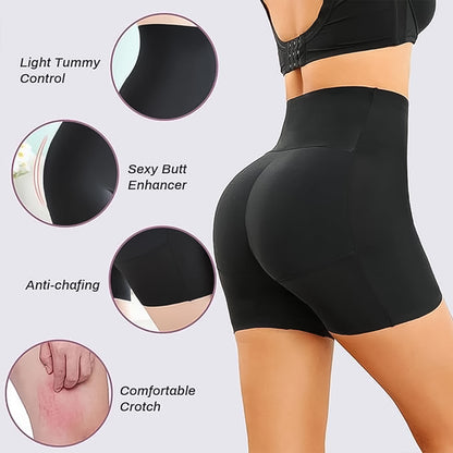 Wukusy women's padded underwear with hip pads, body shaper control knickers, large size, designed to lift and shape the hips.