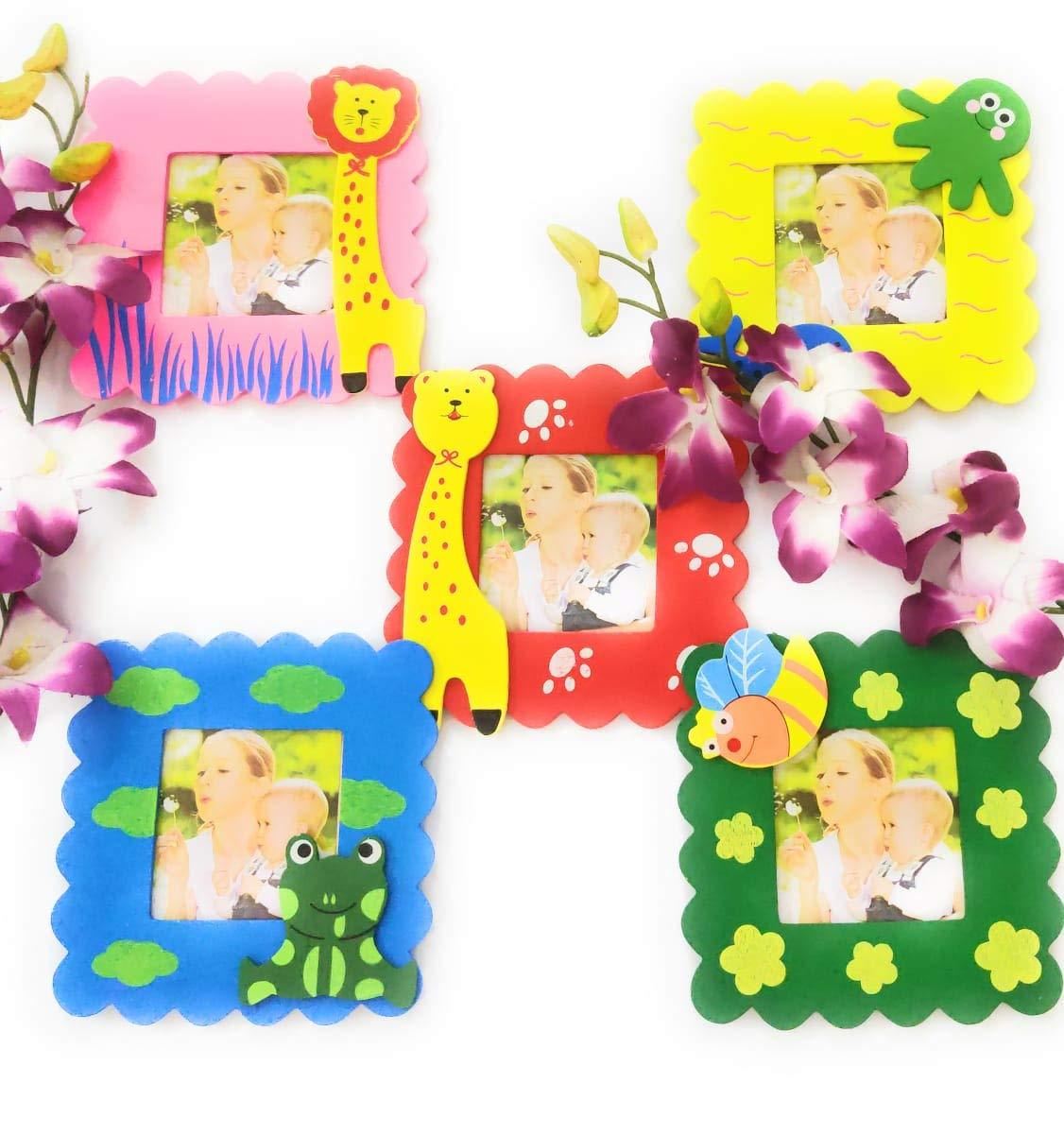 Wukusy synthetic table photo frame for home decor, showcasing a stylish frame on a wooden surface.
