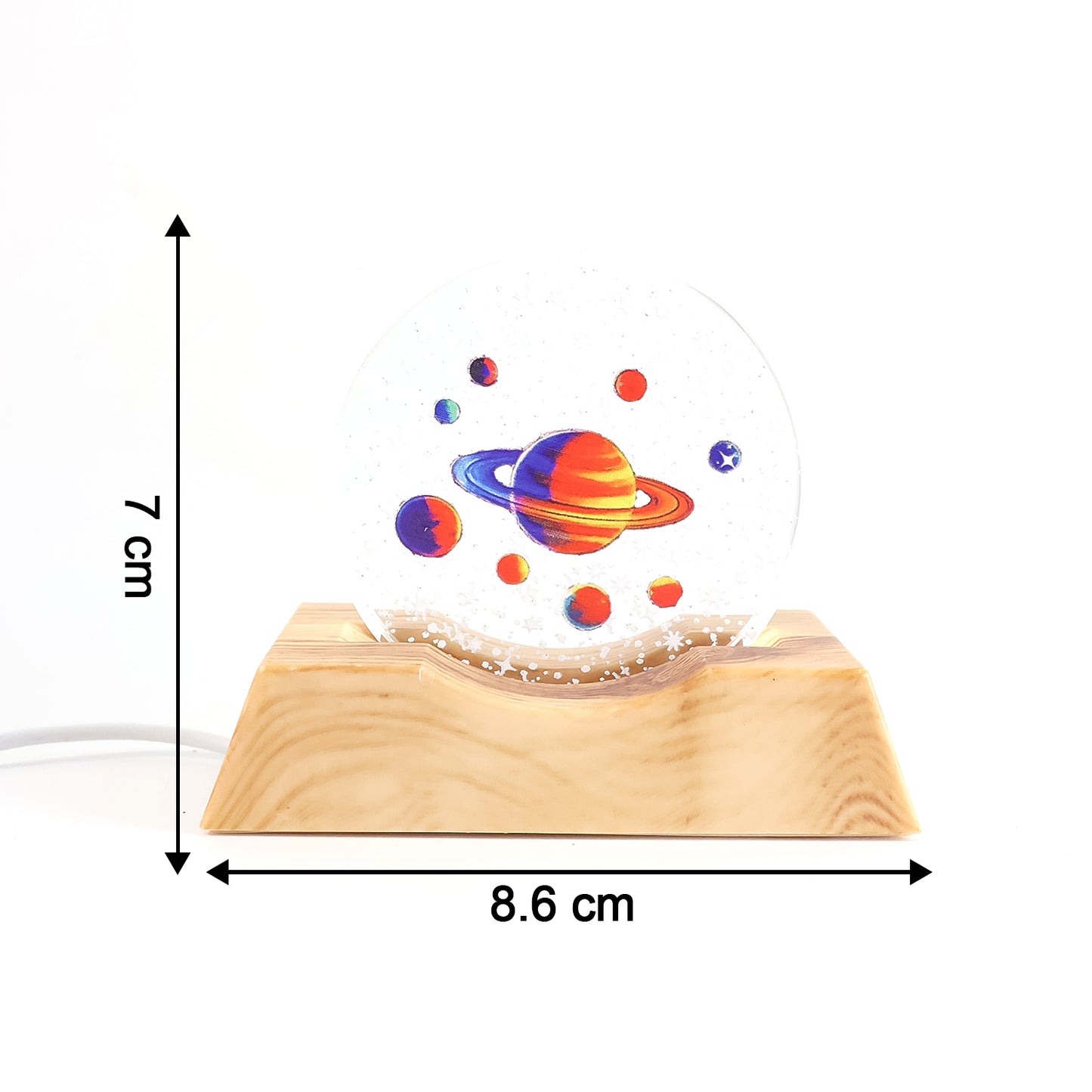 Wukusy 3D creative visualization LED night lamp for home decor, showcasing a modern, artistic light design.