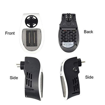 Wukusy portable electric heater and mini fan heater for desktop, compact household home decor for warmth and comfort.