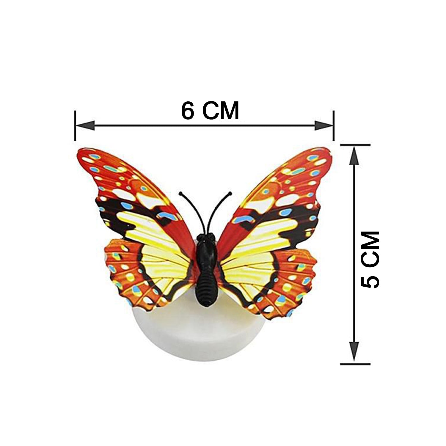 Wukusy Butterfly 3D Night Lamp with illusion design, ideal for drawing room or lobby decor, creates a soft ambient glow.