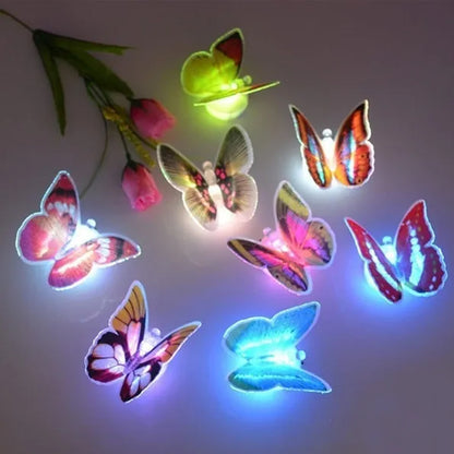Wukusy Butterfly 3D Night Lamp with illusion design, ideal for drawing room or lobby decor, pack of 50.