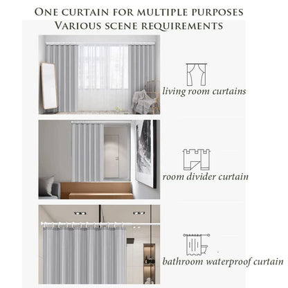 Wukusy 6703 solid 1-piece door curtain in mixed sizes, home decor fabric, 1kg weight for stylish door coverage