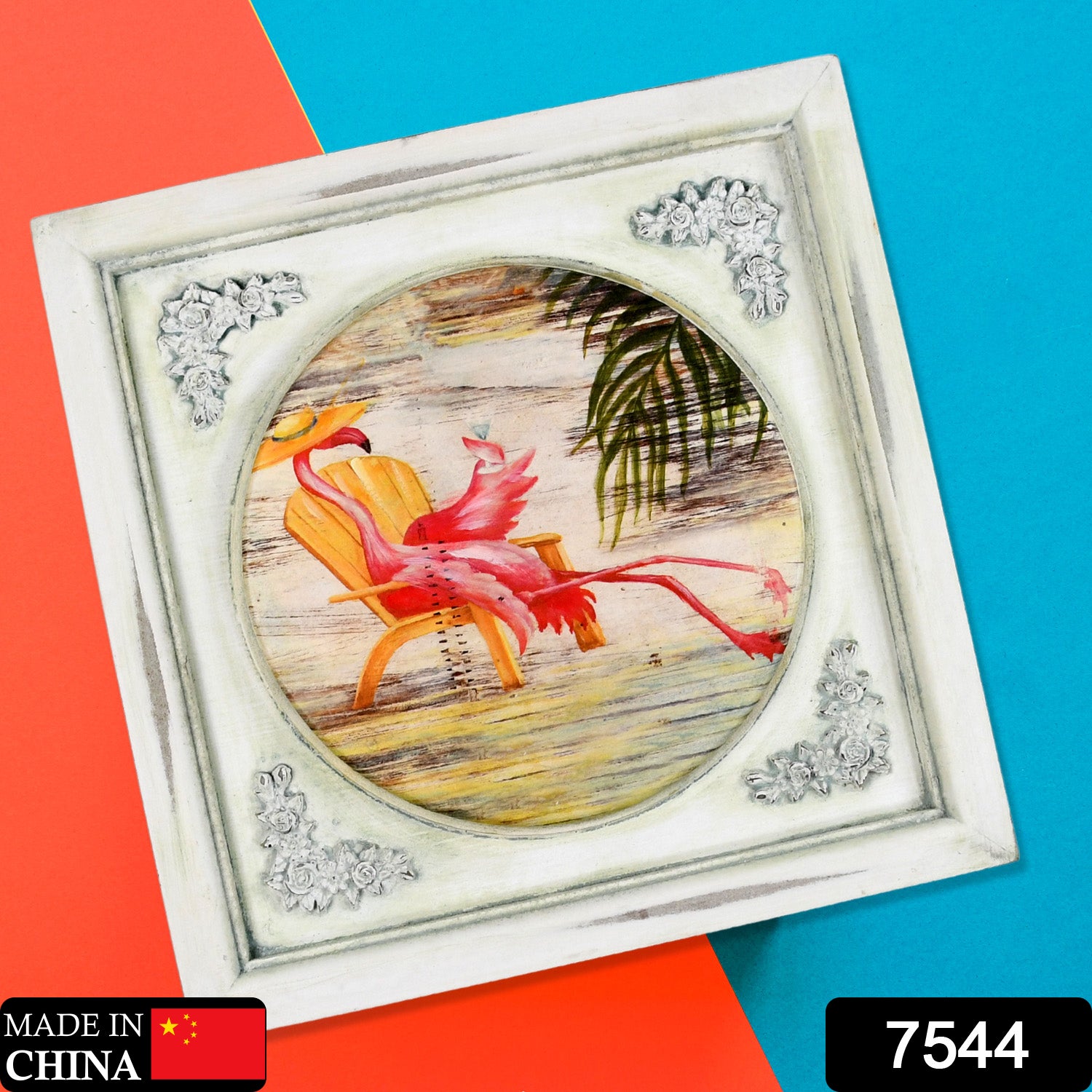 Wukusy 12x12 inch desktop photo frame with decorative art, perfect for home decor and displaying pictures or artwork.
