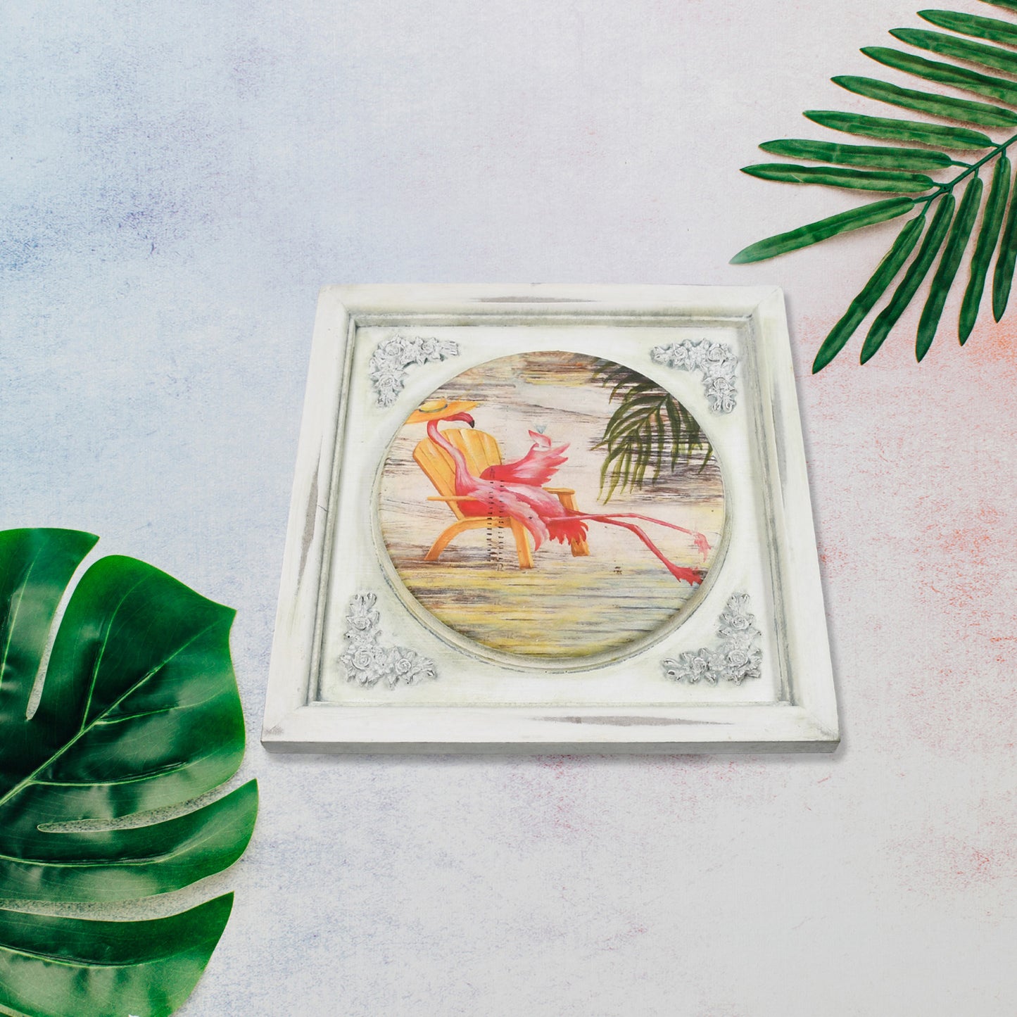 Wukusy 12x12 inch desktop photo frame for home decor, featuring a picture art decoration painting in a classic style.
