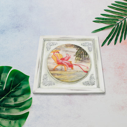 Wukusy 12x12 inch desktop photo frame for home decor, featuring a picture art decoration painting in a classic style.