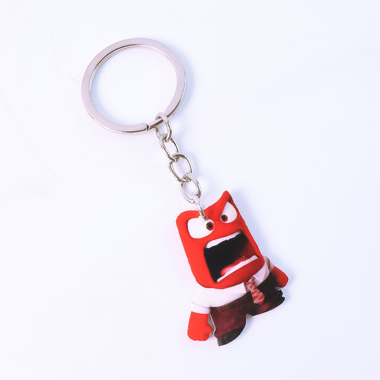 Wukusy animated character acrylic keychain featuring a colorful cartoon design, perfect for home decor accessories.