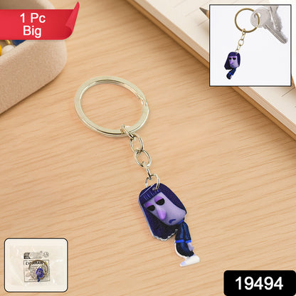 Big size cartoon-themed character keychain from Wukusy, featuring colorful, playful design perfect for home decor or accessories.