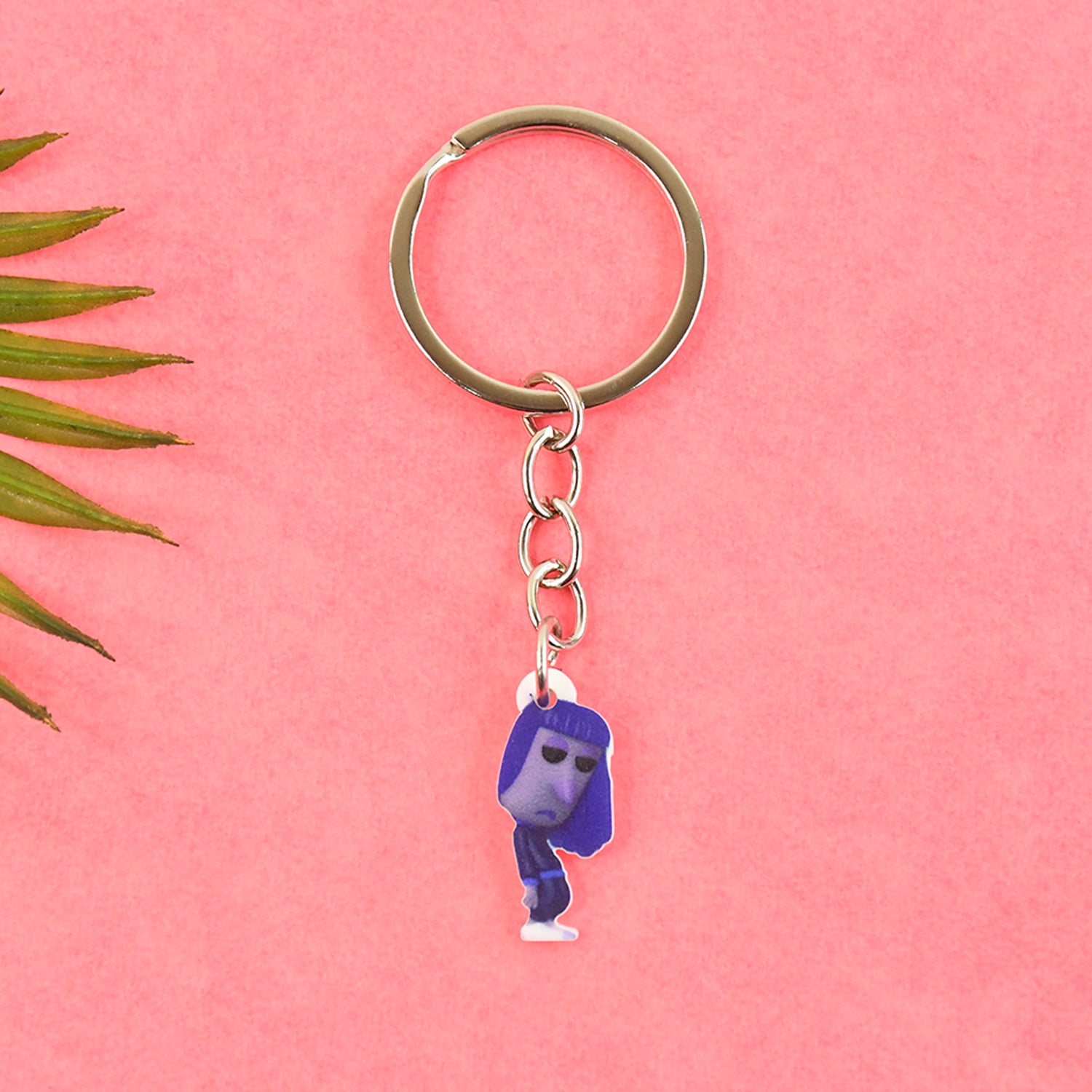 Big size cartoon-themed character keychain from Wukusy, featuring a colorful, playful design perfect for home decor accessories.