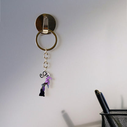 Wukusy cartoon character keychain, vibrant home decor accessory featuring a playful animated design on a keychain.