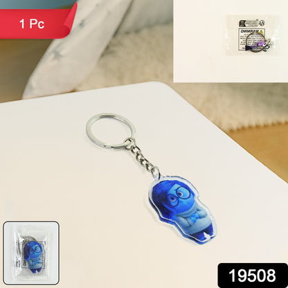 Cartoon character-themed acrylic keychain for home decor, featuring colorful design and Wukusy branding.