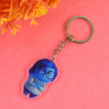 Wukusy cartoon character-themed acrylic keychain for home decor featuring colorful character design on a clear acrylic surface.