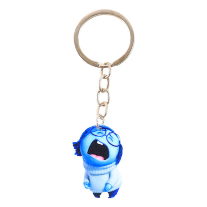 Wukusy cute cartoon girl keychain for kids bags and stationery, featuring a colorful character design for home decor or accessories.